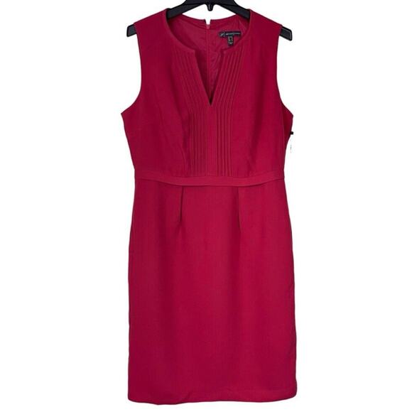 Adrianna Papell Dresses & Skirts - Adrianna Papell Dress Womens Size 12 Red Sleeveless Career Cocktail Sheath Lined